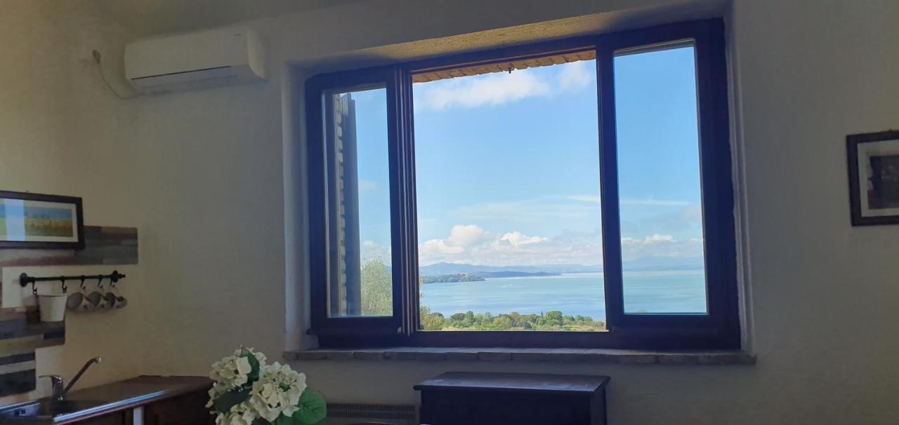 Poloturisticoumbria Rustico Con Piscina Vista Lago Пассіньяно-суль-Тразімено Екстер'єр фото